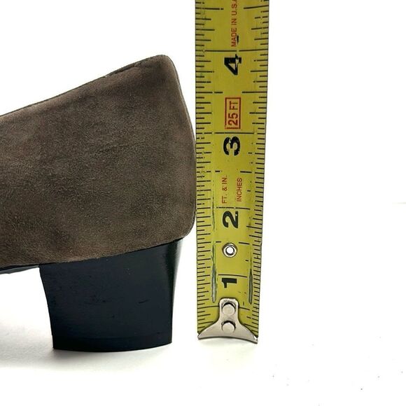 THIERRY RABOTIN Taupe Suede Ruched Front Pumps EUR 37 US 6,5 - Picture 15 of 16